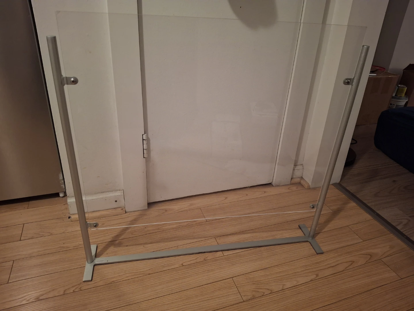 Clear plexiglass Sneeze Guard Partition