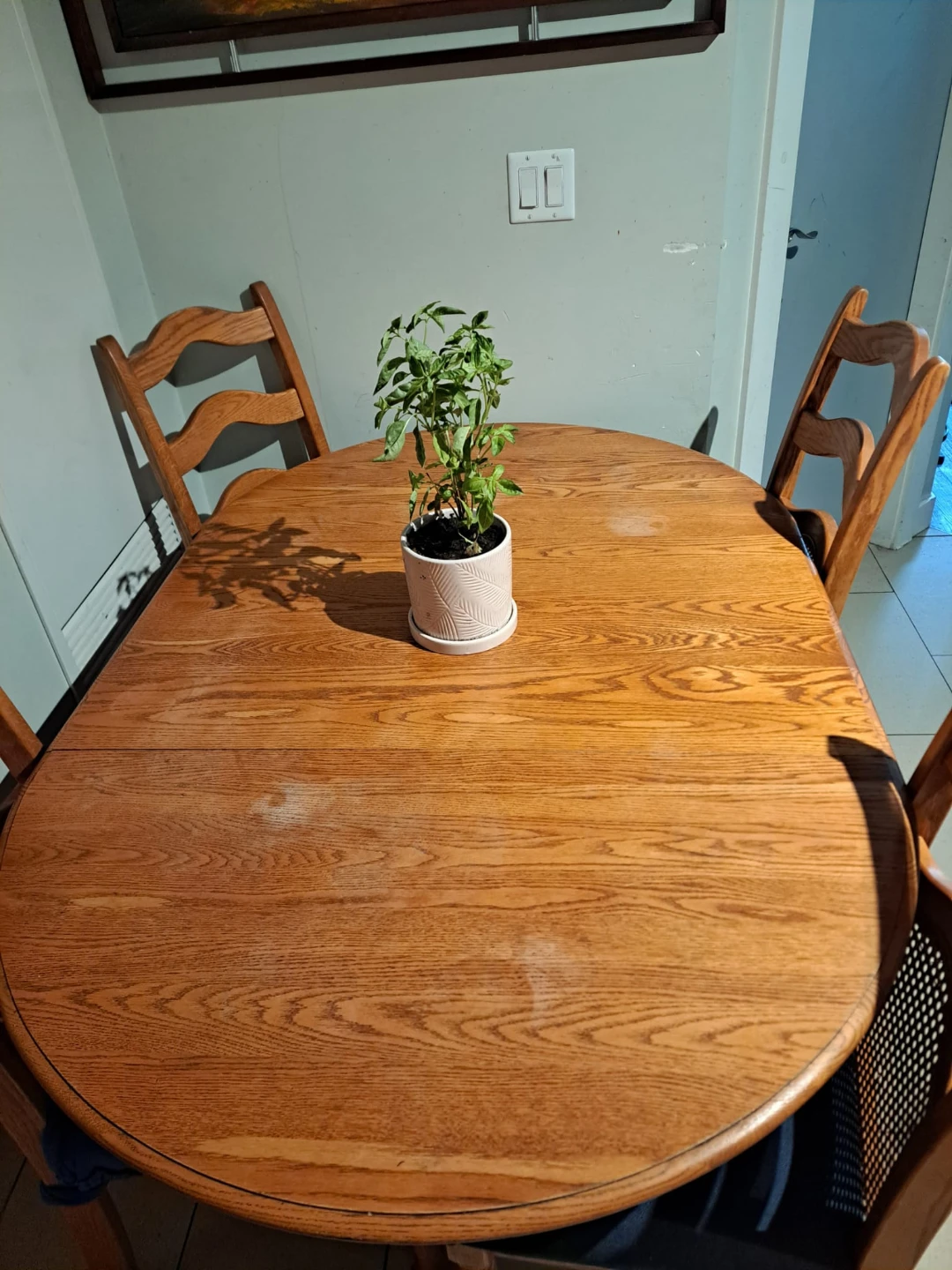 Wooden Dining Table with 4 Chairs - photo 4