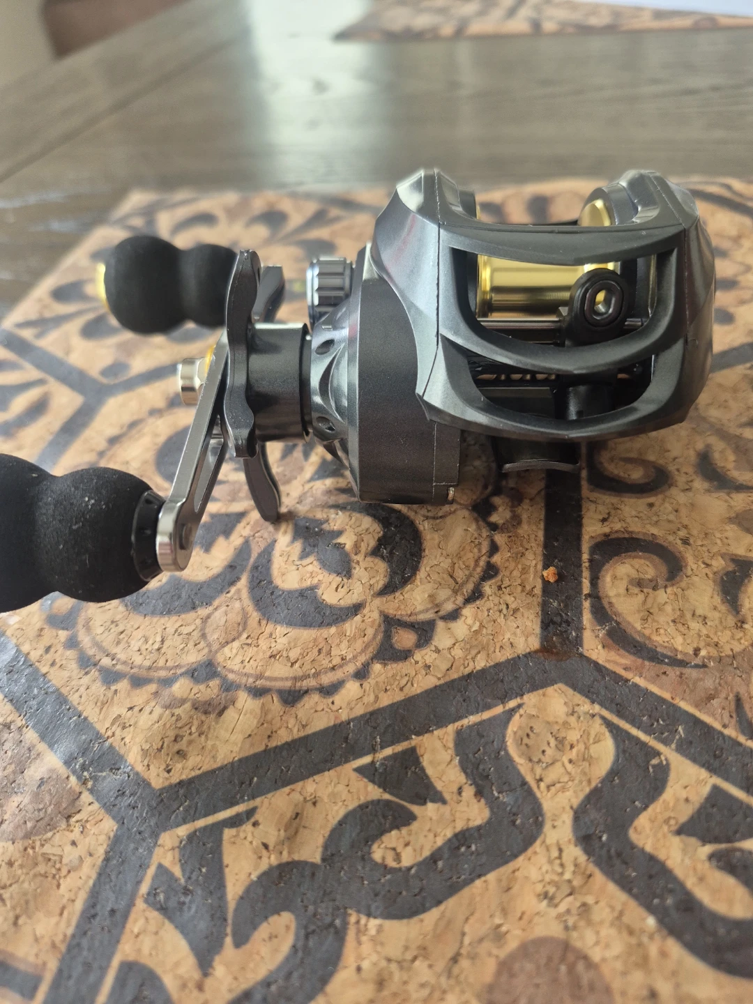 Brand new right handed baitcaster.  Never been lined.