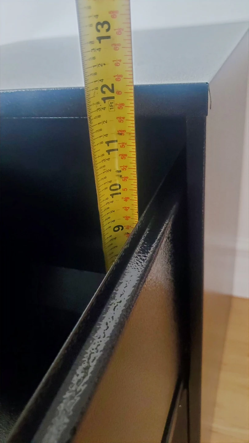 Black 2-Drawer Metal Filing Cabinet (3 Available) - photo 5