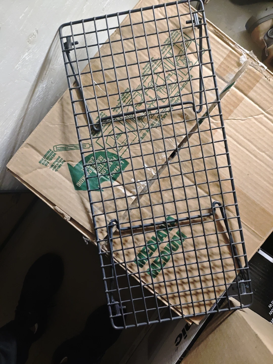 Black Metal Wire Shelf Organizer, shoe stand