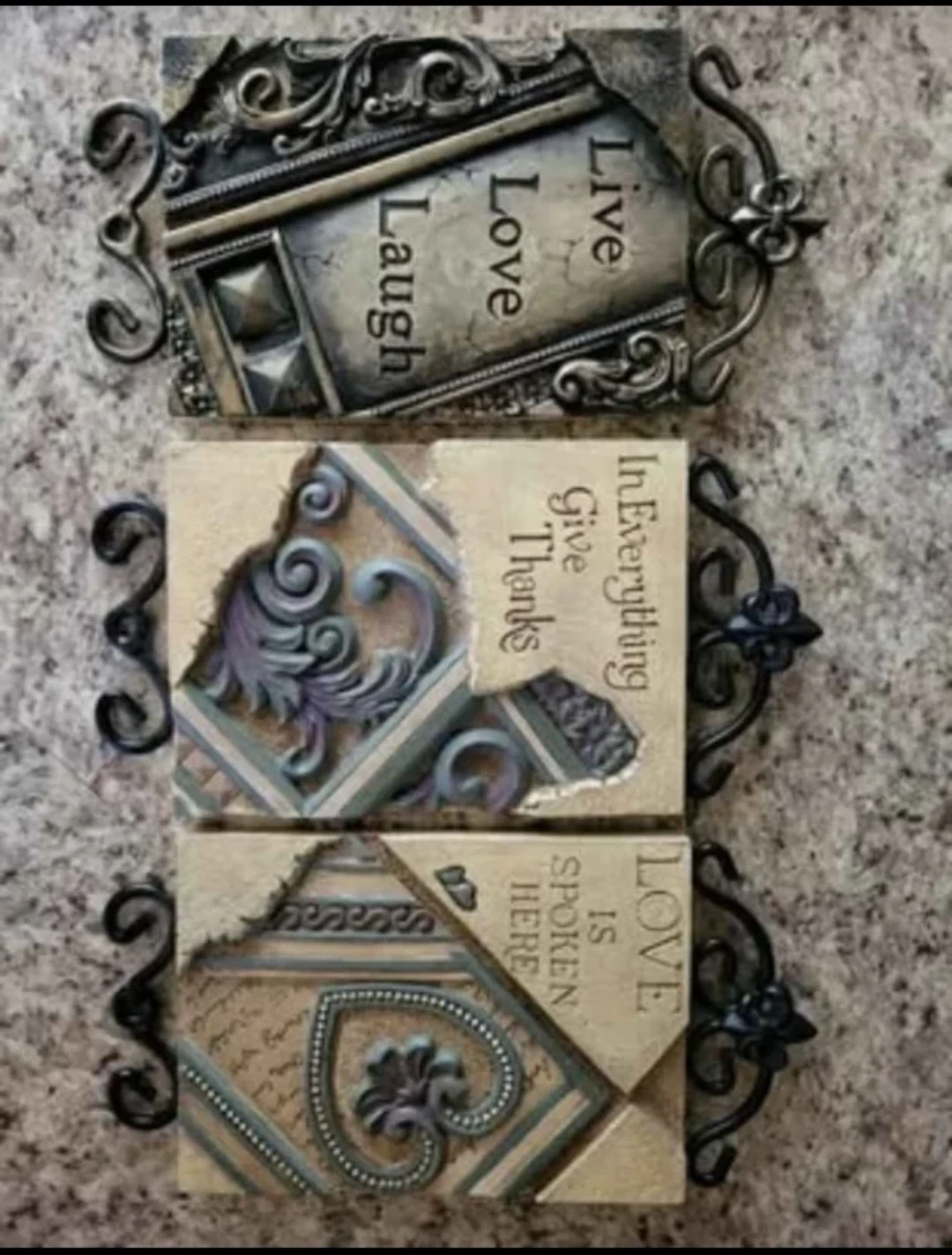 Set of 3 Decorative Wall Plaques 🏈 - photo 5