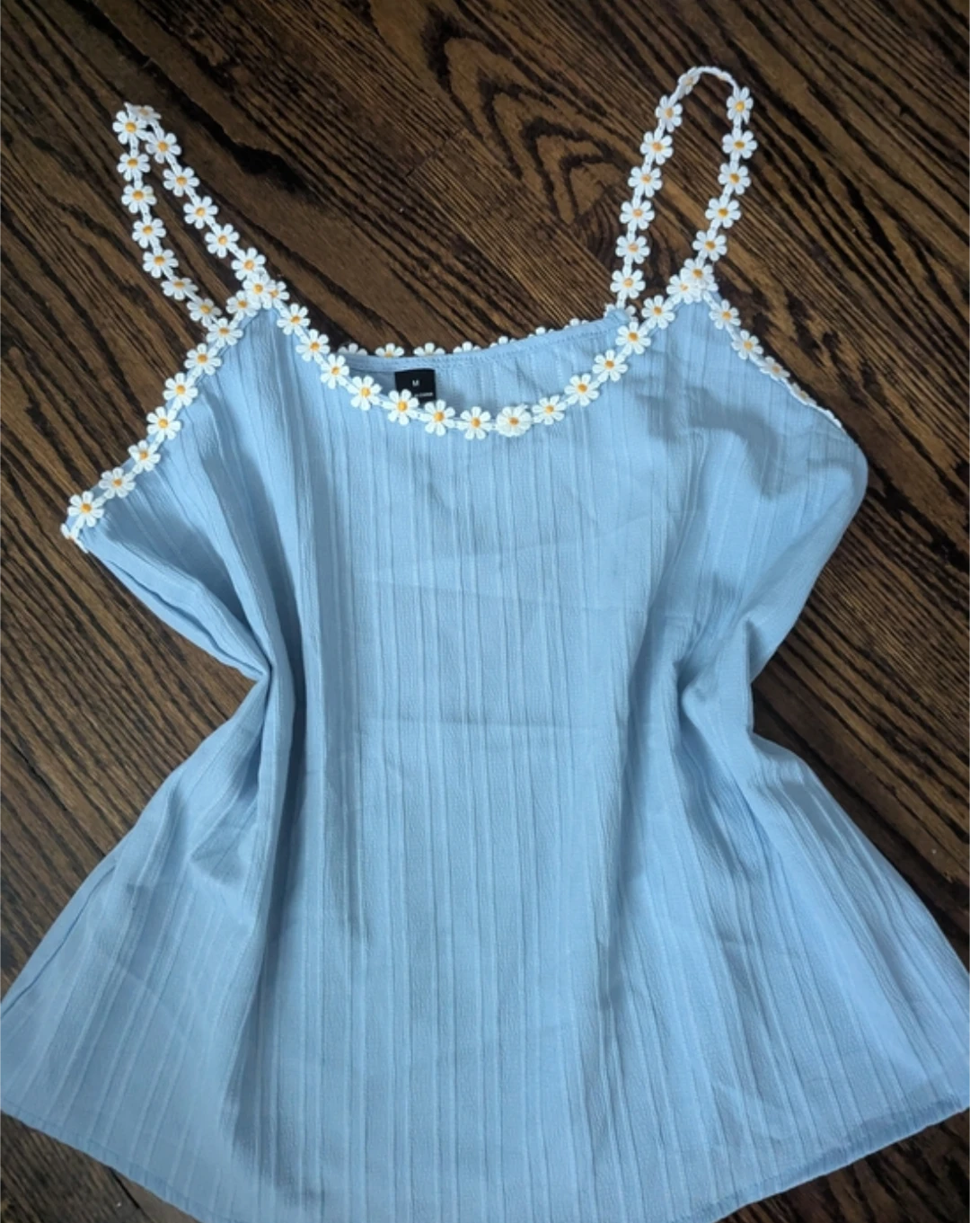 vintage blue sunflower tank top y2k