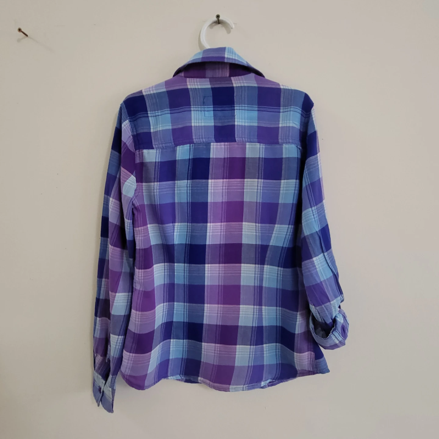Aéropostale Women's Plaid Roll-Up Long Sleeve Shirt (Size XS) - photo 3