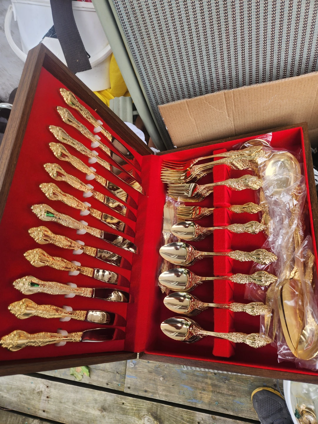 Gold Plated Cutlery Set - photo 2