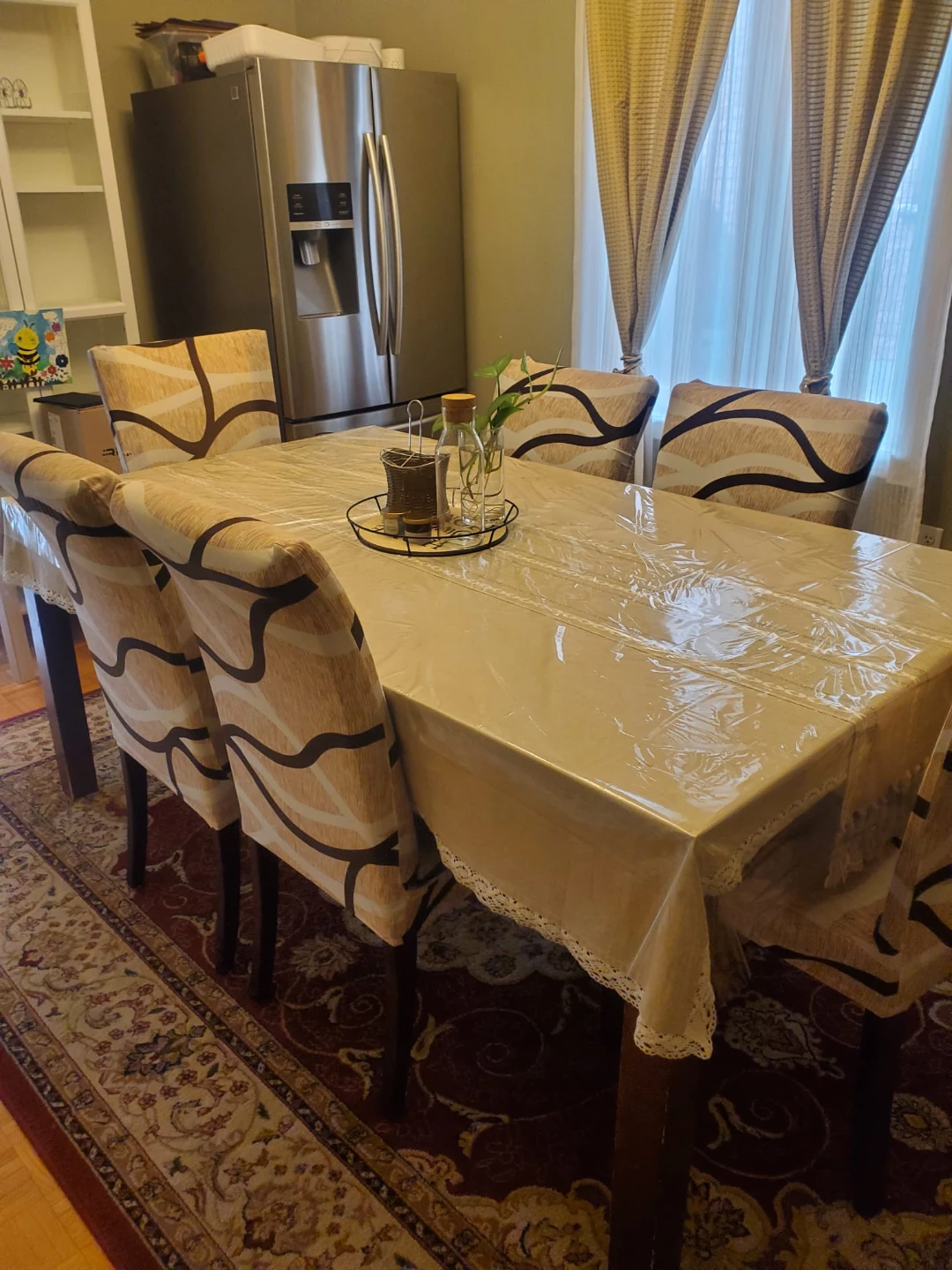 Dining Table and Six Chairs