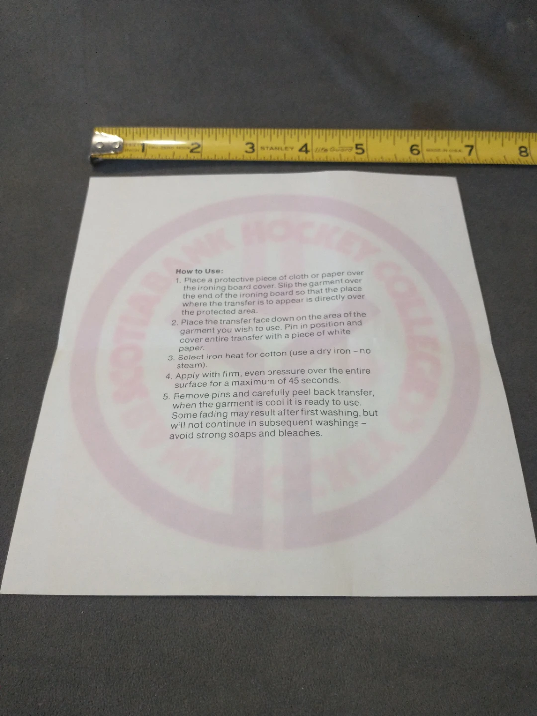1980s Scotiabank Hockey College Iron-On Transfer - photo 3