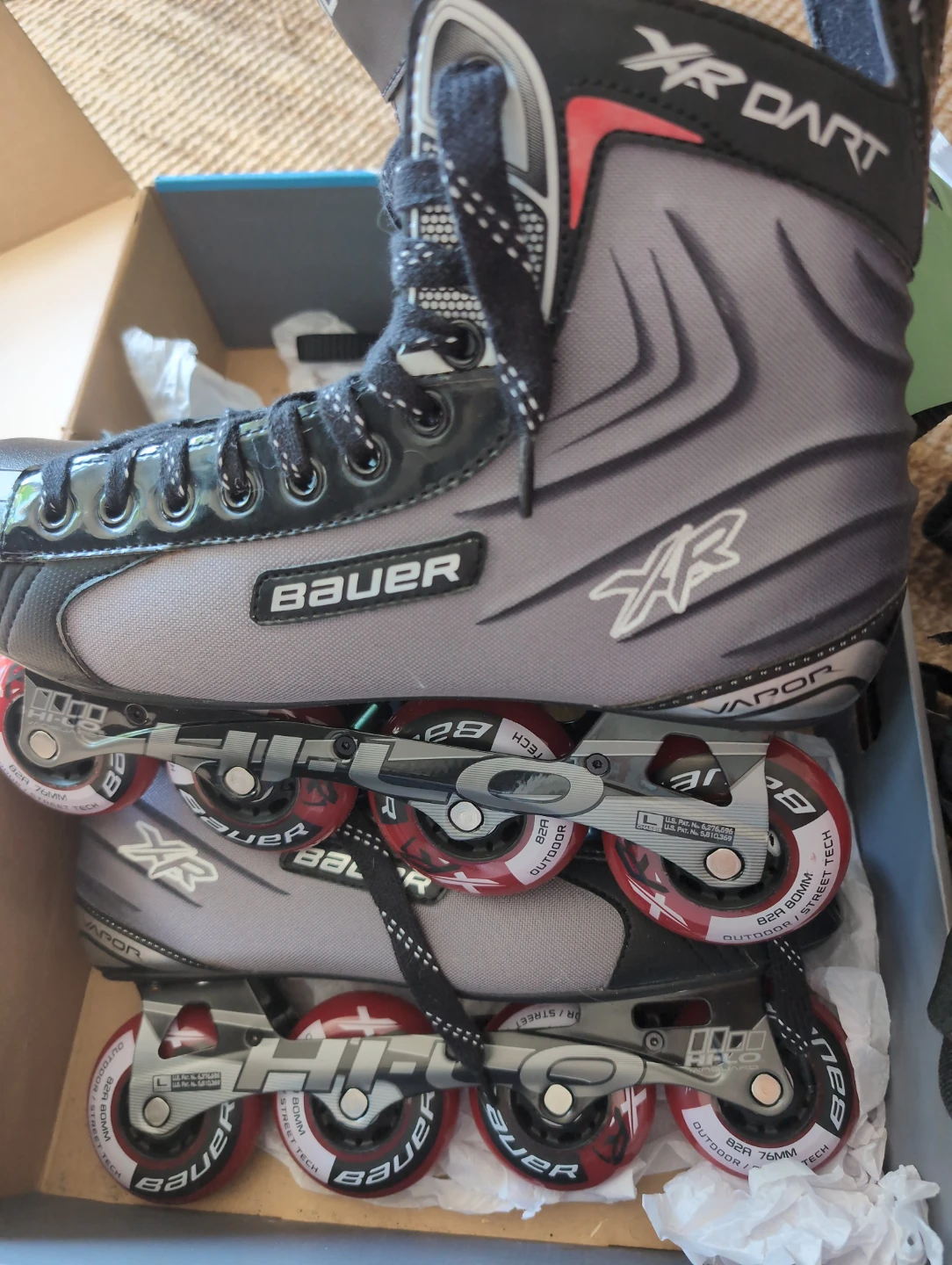 Bauer Roller Skates (Size 12) Retrospec Helmet & Triple Eight - photo 2