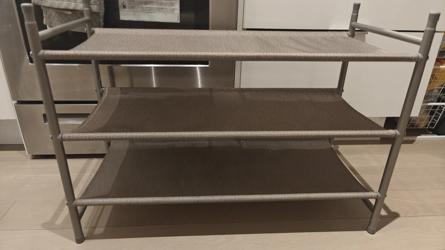 3-Tier Fabric Shoe Rack