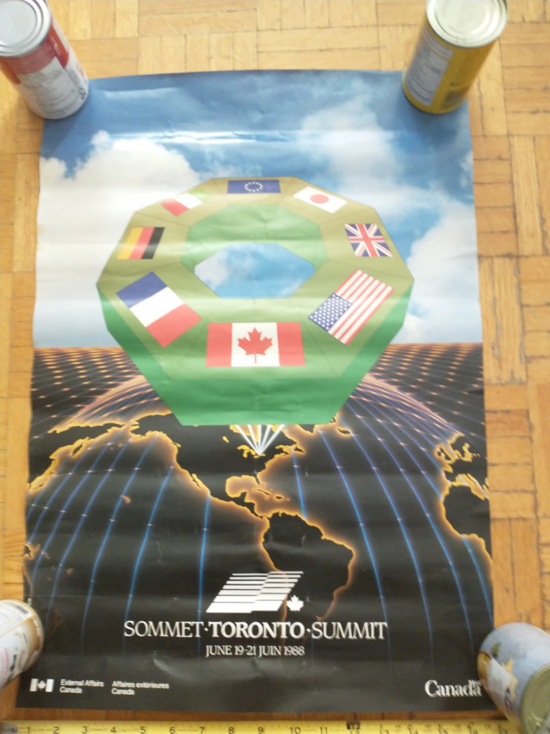 1988 Toronto Summit 16 1/2 x 23" Poster - photo 3