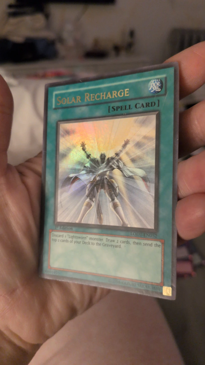 Yu-Gi-Oh! Solar Recharge 1st Edition Spell Card