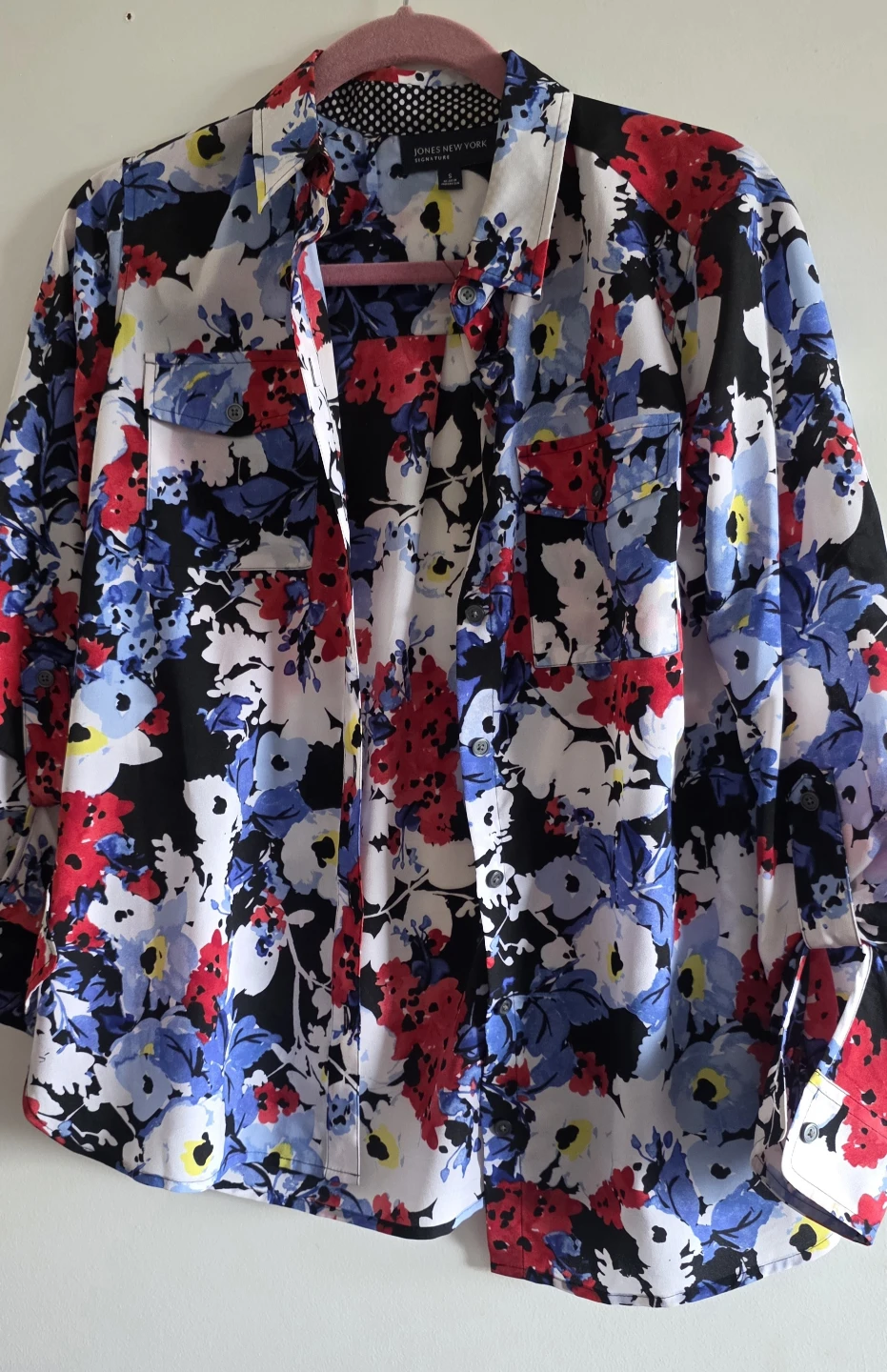 Jones New York Signature Floral Button-Down Shirt