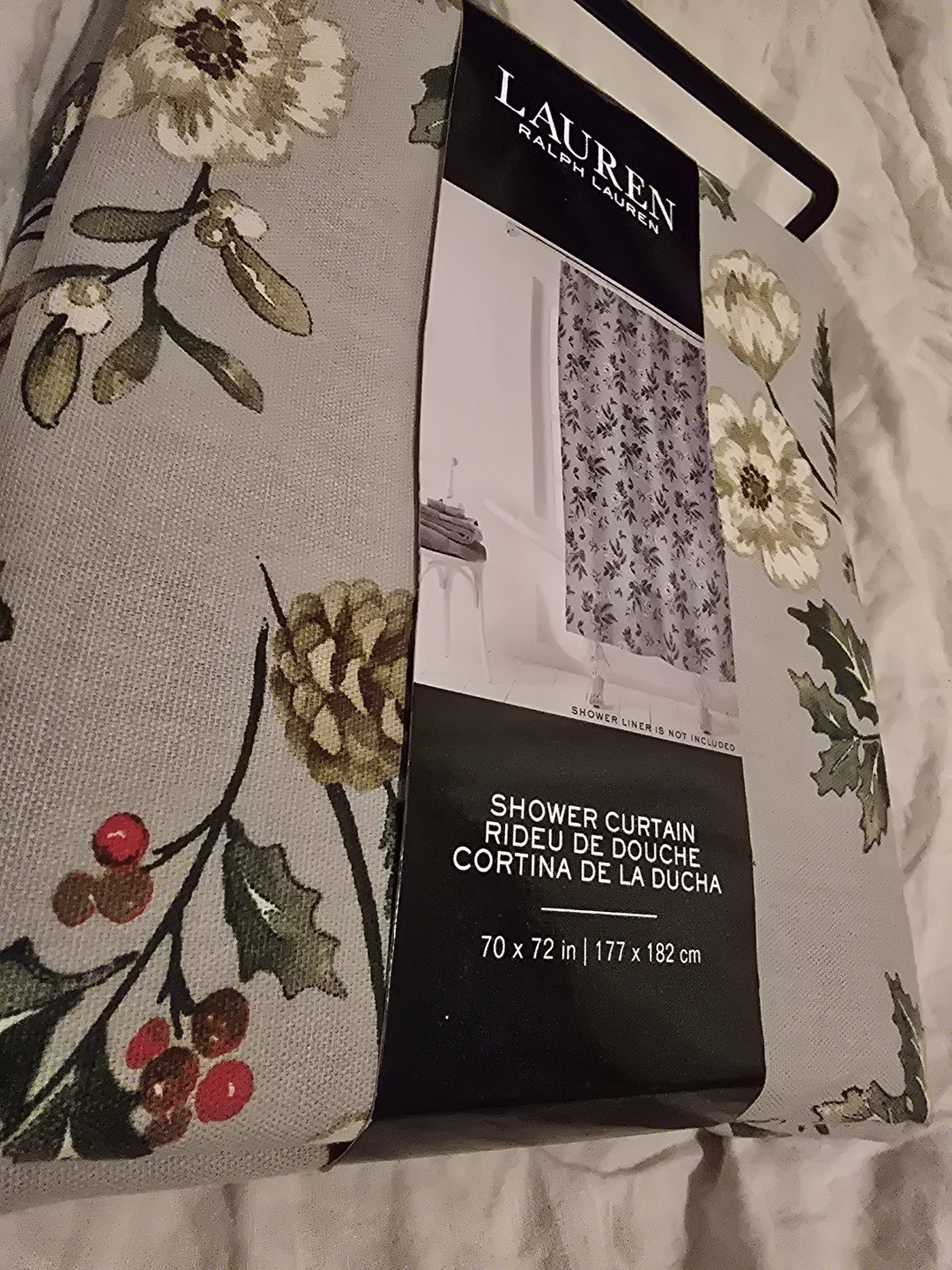 🏈 New Lauren Ralph Lauren Floral Shower Curtain - photo 4
