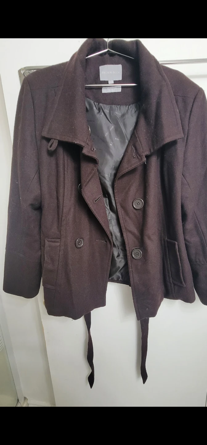 Beechers Brook Women's Wool Blend Pea Coat - XL/TG