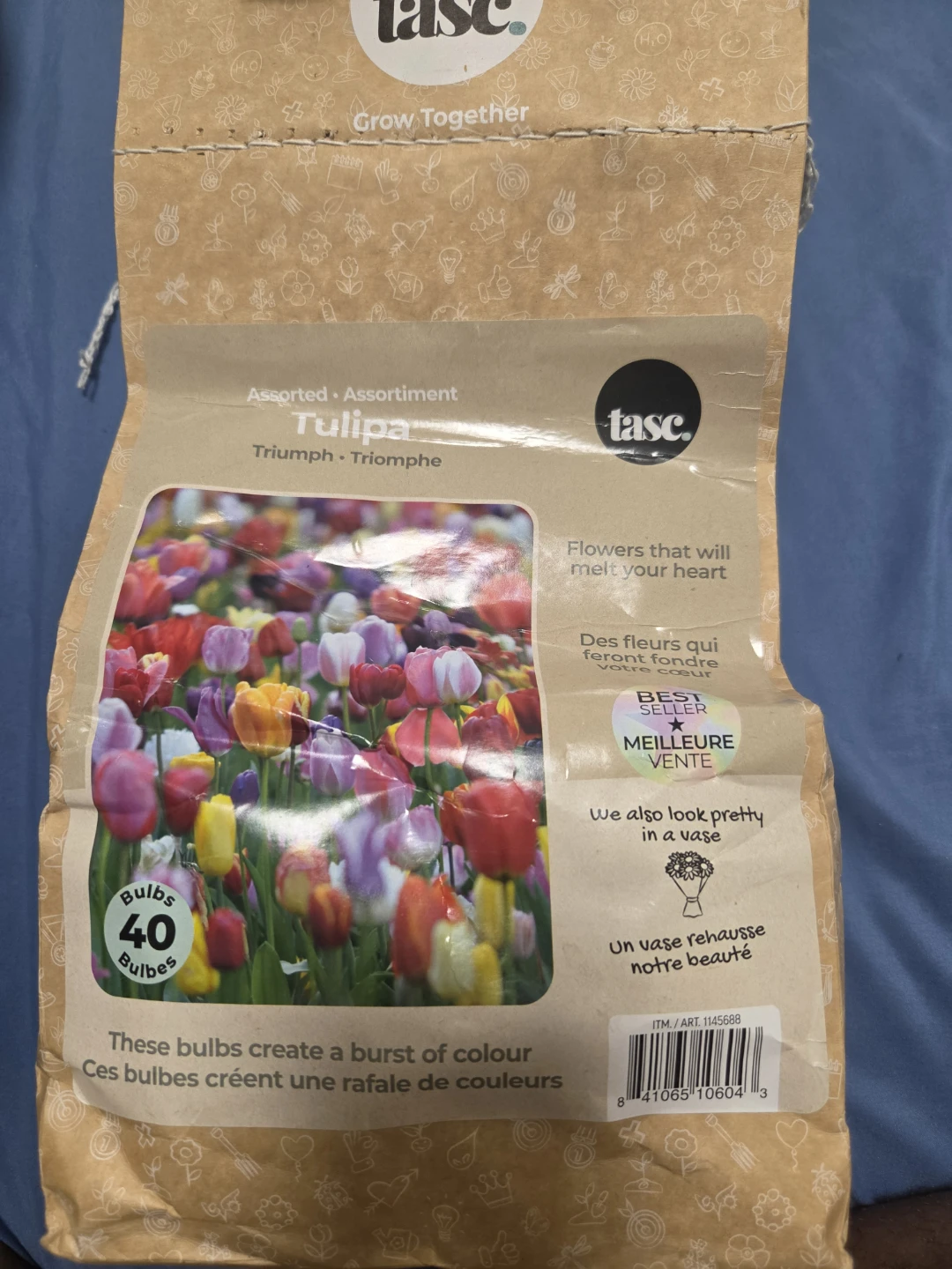 Tasc Assorted Triumph Tulip Bulbs - 40 Count