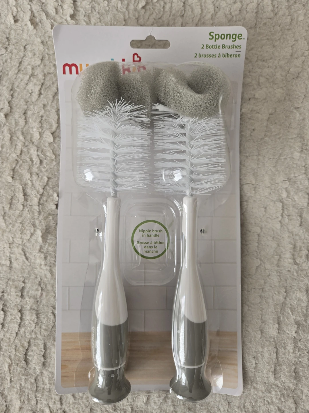 Munchkin Sponge Bottle Brushes - 2 Pack