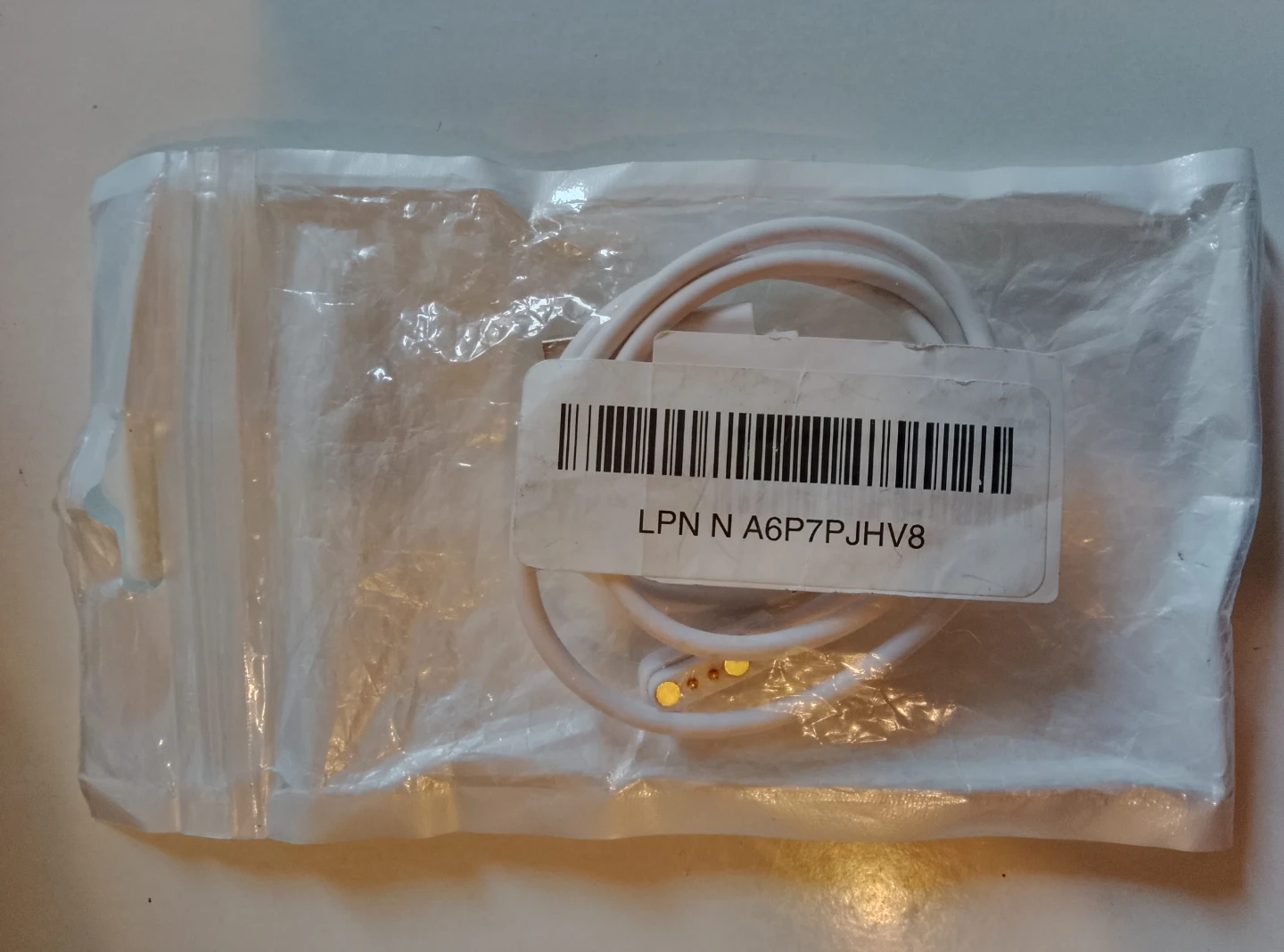 White USB Charging Cable for Smartwatch - photo 2