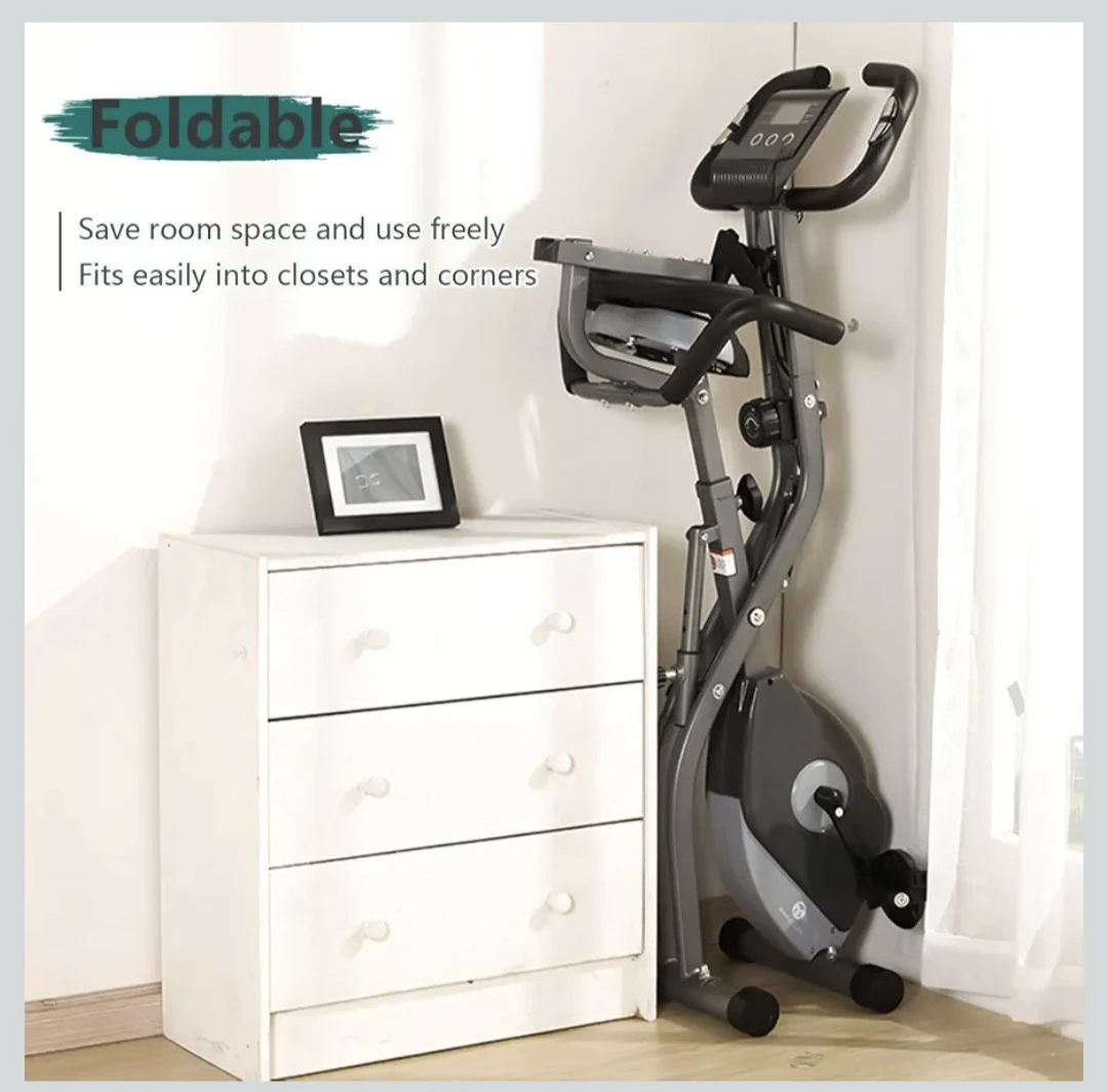Foldable Exercise Bike with 10-Level Load Adjustment - photo 4