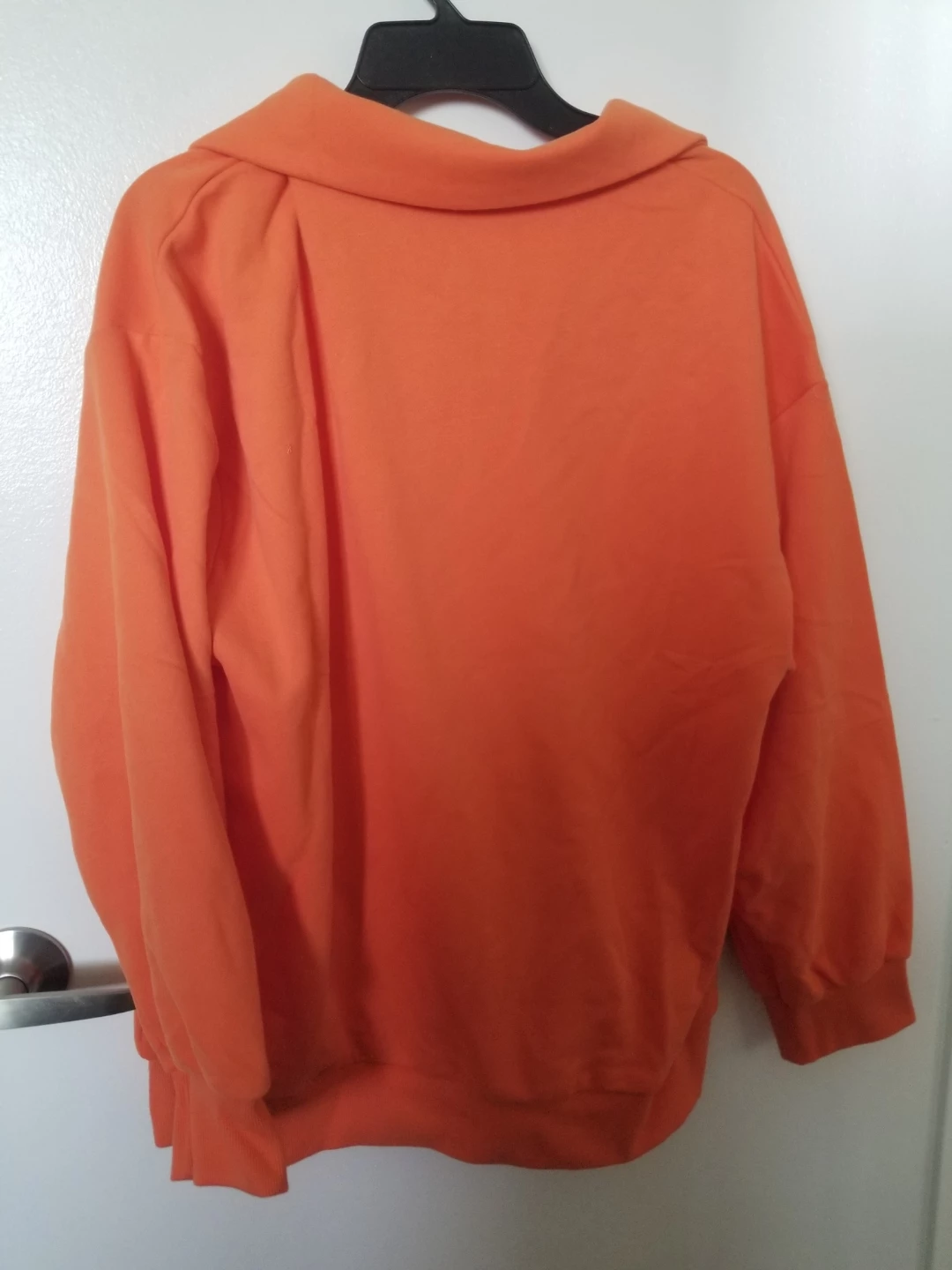 Orange Jack-O-Lantern Quarter-Zip Sweatshirt - photo 2