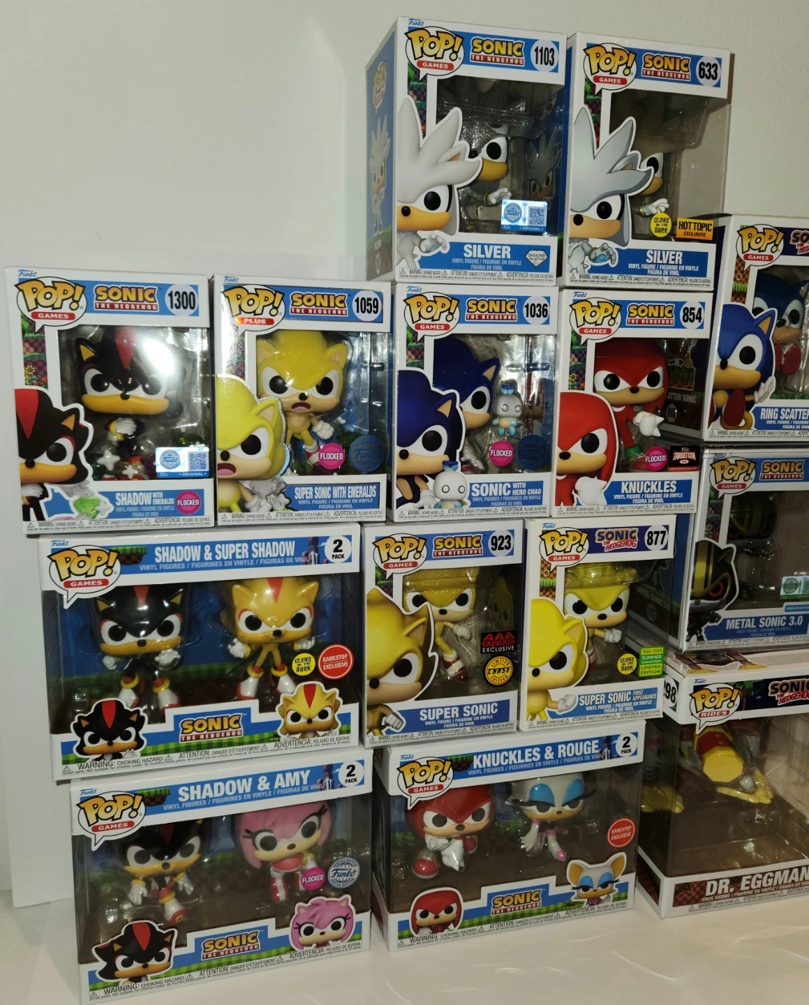 Sonic Funko Pop Collection x14 Chase, Flocked, GITD, 2 Packs, LE - photo 4