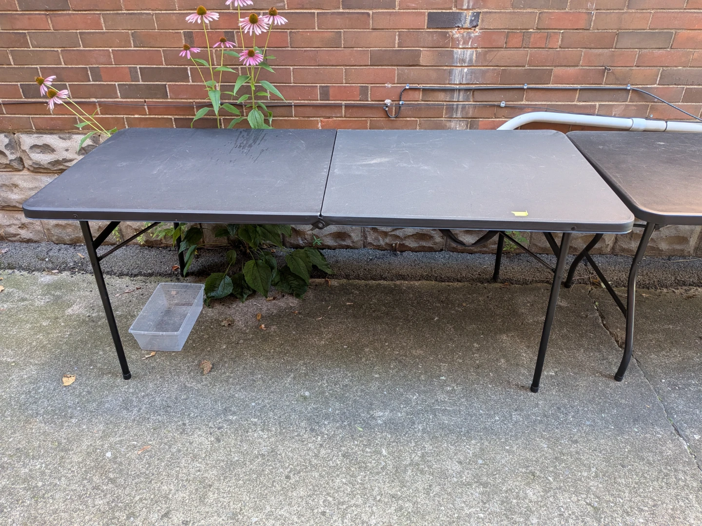 6 Foot Black Folding Table