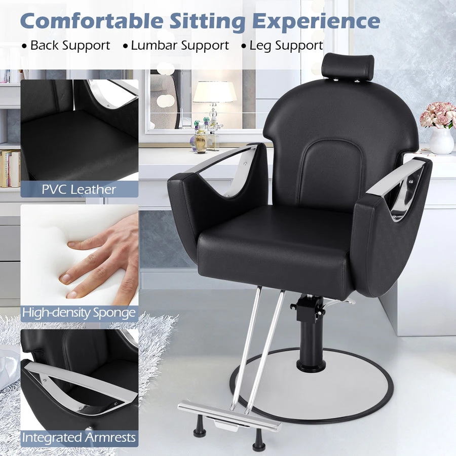 Modern Black Barber Chair - photo 5