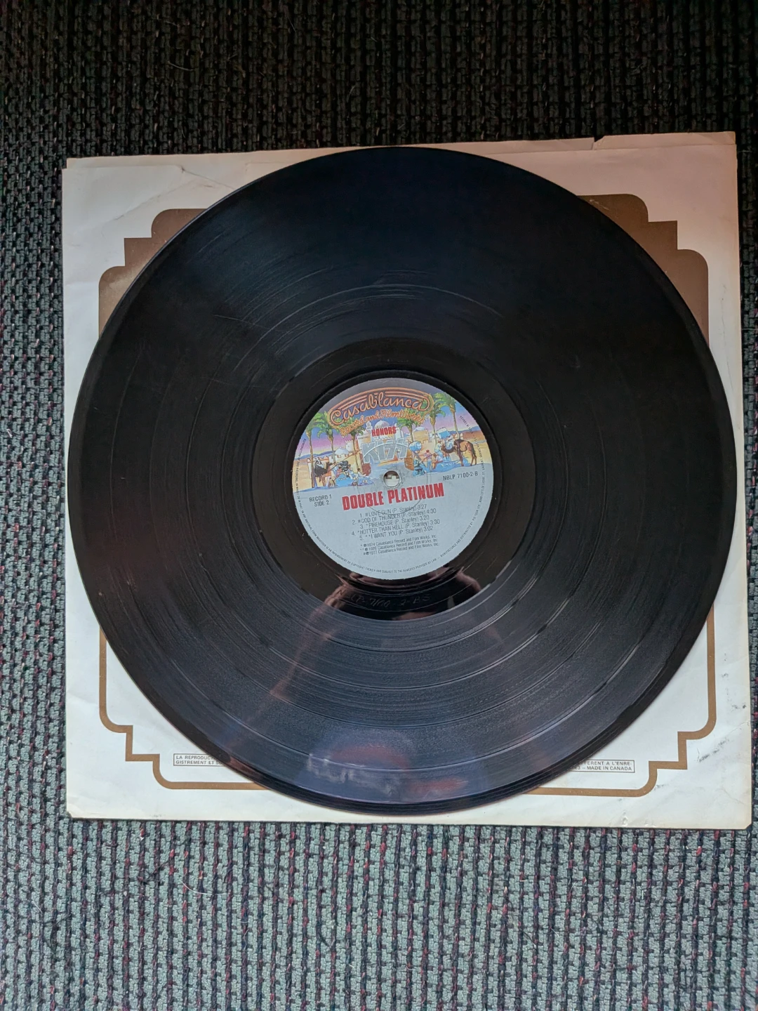 KISS – Double Platinum 2LP Vinyl 1978 Canadian Pressing - photo 5