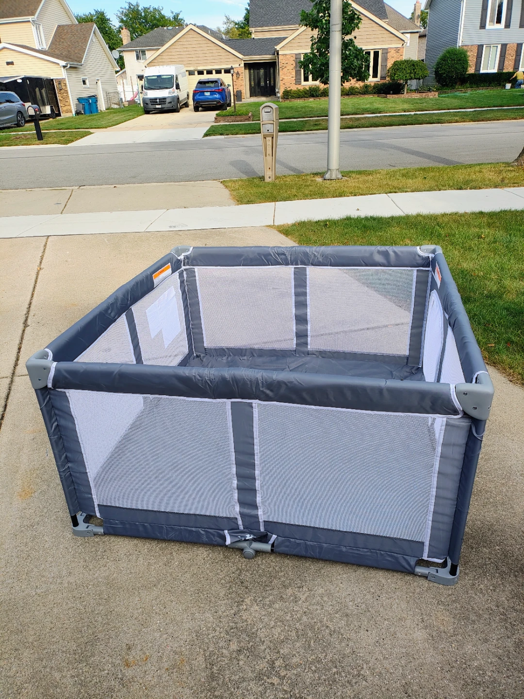 Foldable Playpen 50"x50" Safety Play Yard for Babies & Toddlers