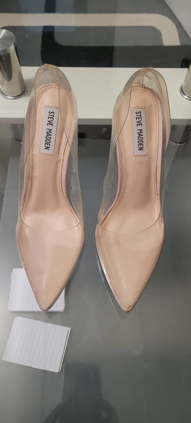 Steve Madden Clear Stiletto Heels