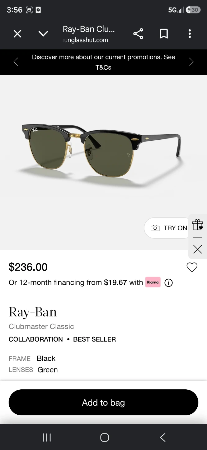 Ray-Ban Clubmaster Classic Sunglasses - photo 3
