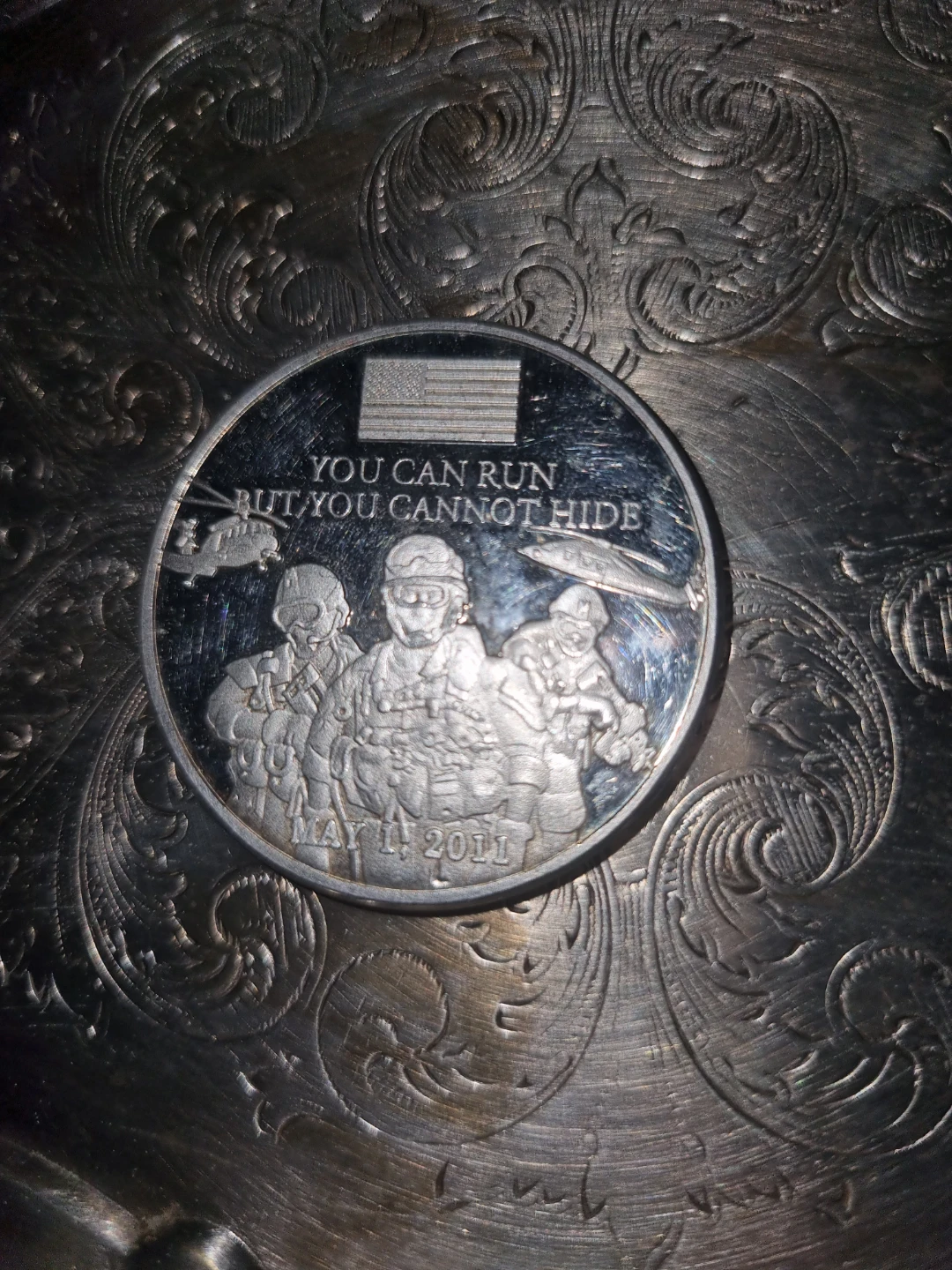 Commemorative May 1 2011 Challenge Coin - photo 3