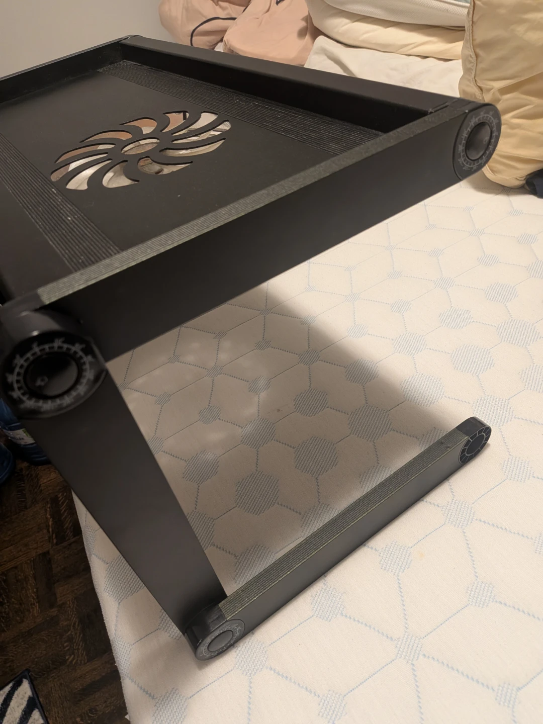 Adjustable Portable Laptop Desk with Cooling Fan - photo 5
