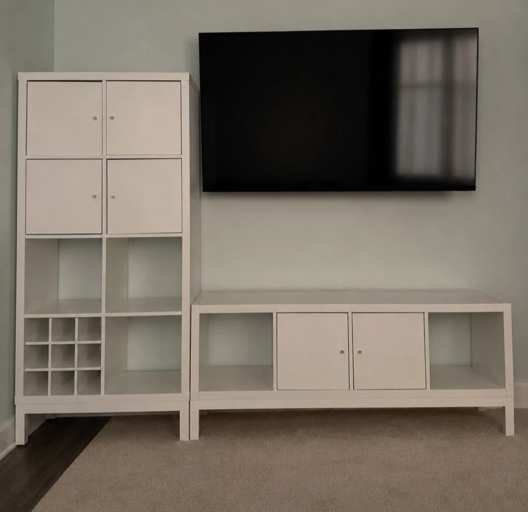 Ikea Kallax customized shelving units