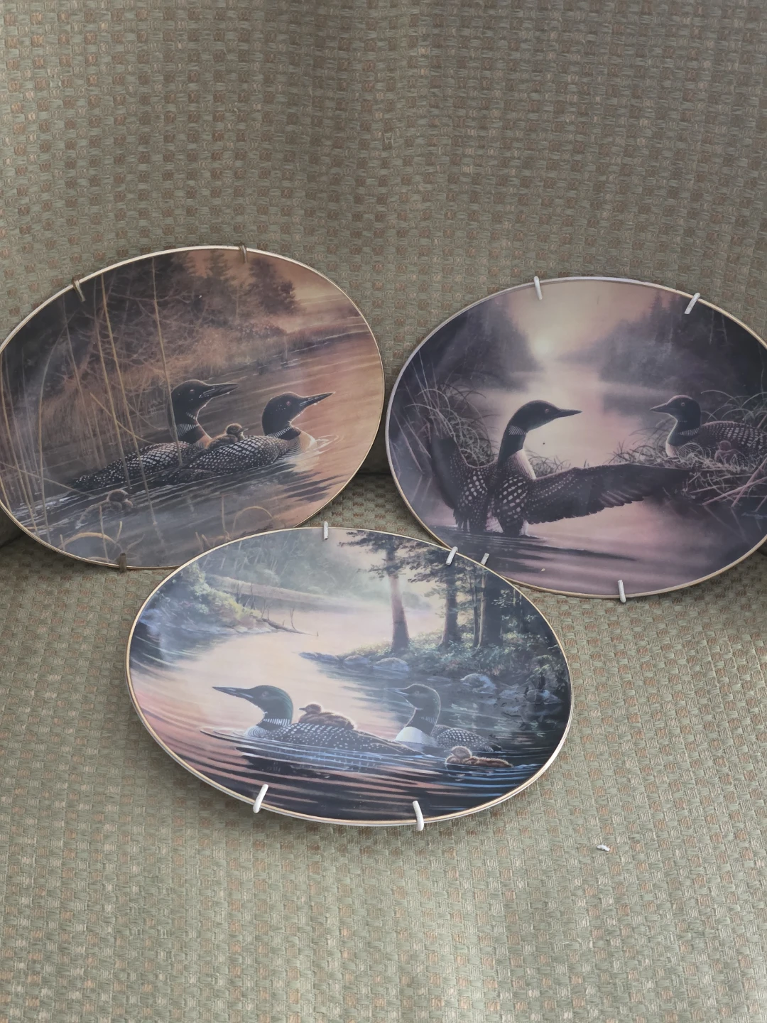 Set of 3 Bruce Langton Loon Collector Plates