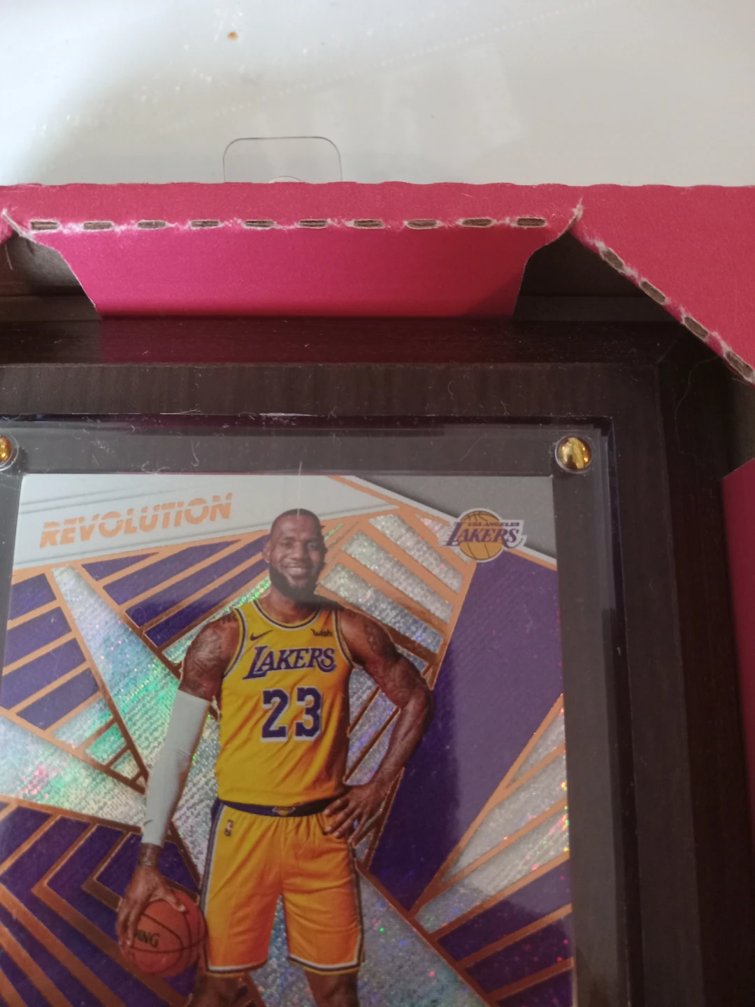 LeBron James Panini Revolution Trading Card Display - photo 3