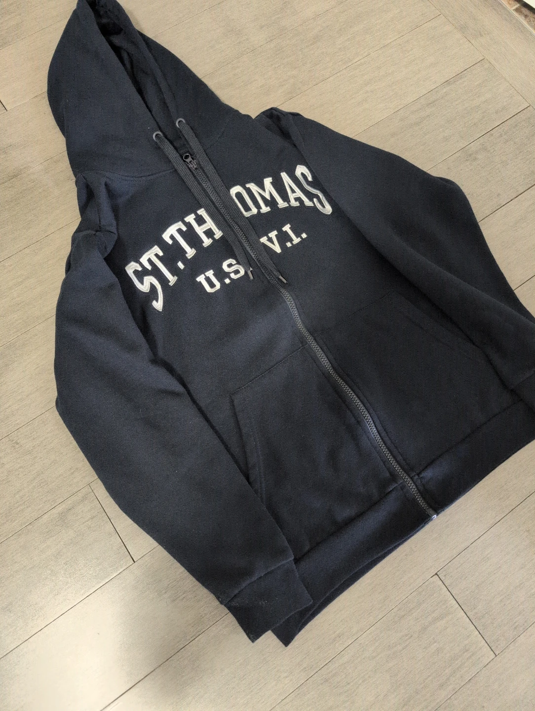 St. Thomas U.S. V.I. Black Zip-Up Hoodie - photo 2