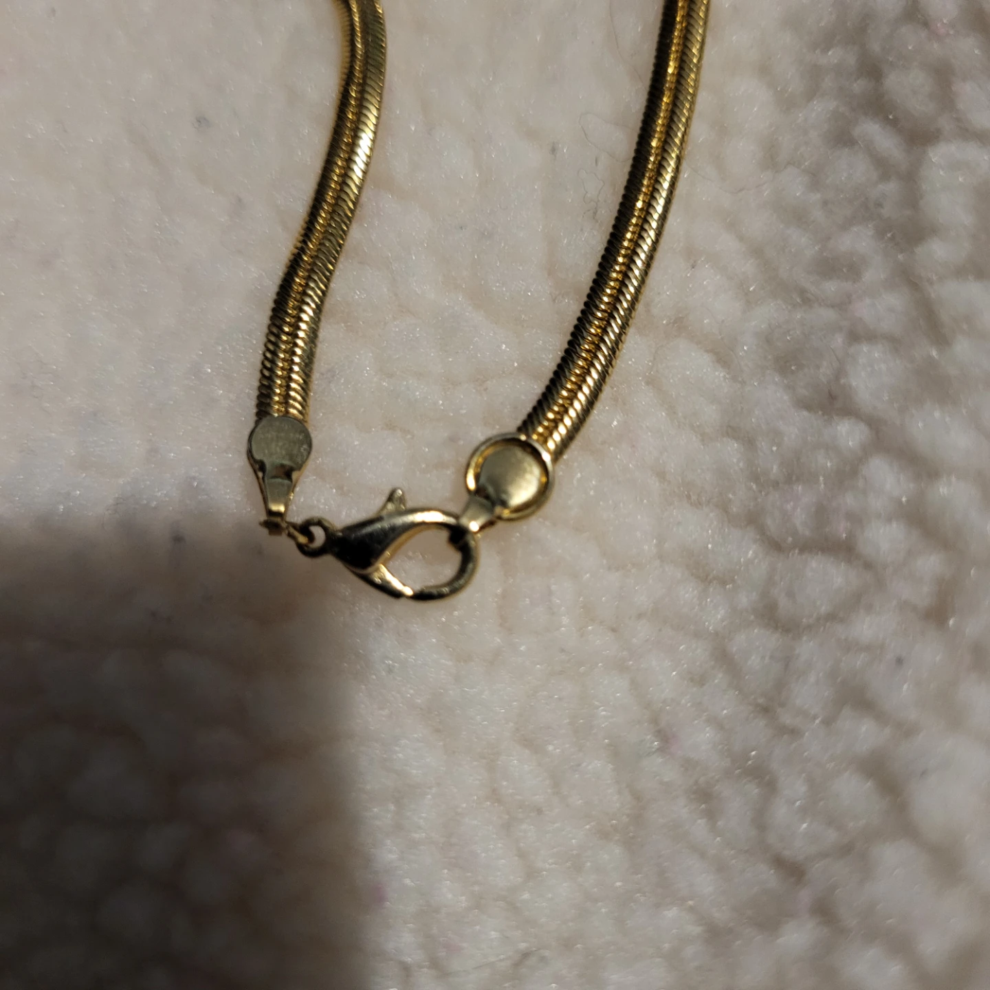 Gold-tone snake chain necklace - photo 2