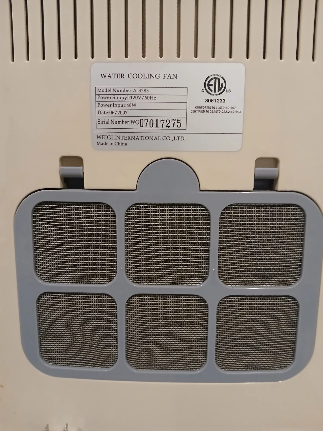 IHS portable A/C Water Cooling Fan - photo 4