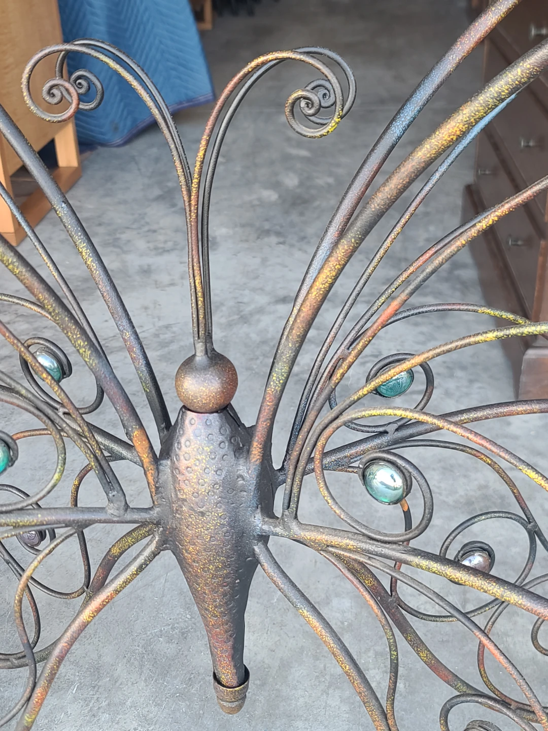 Metal Butterfly Accent Table - photo 3