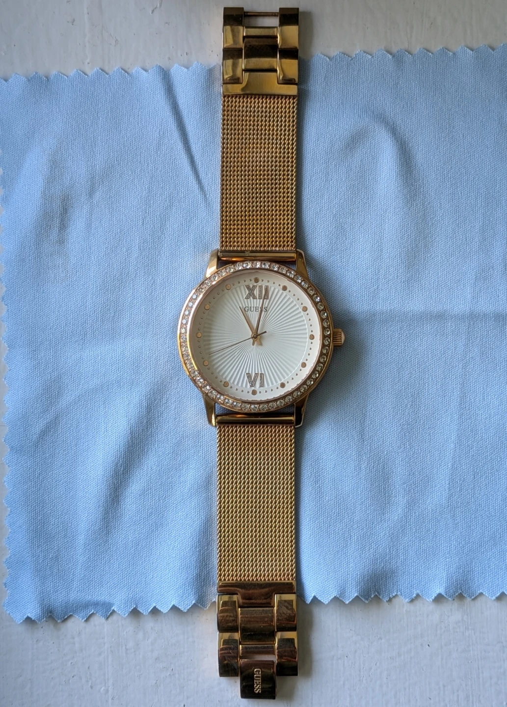 Guess Gold Tone Mesh Strap Watch - photo 2