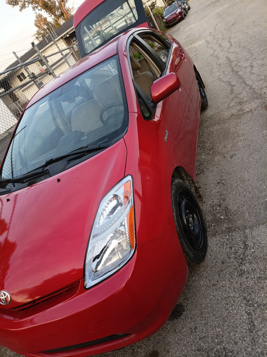 Red Toyota Prius