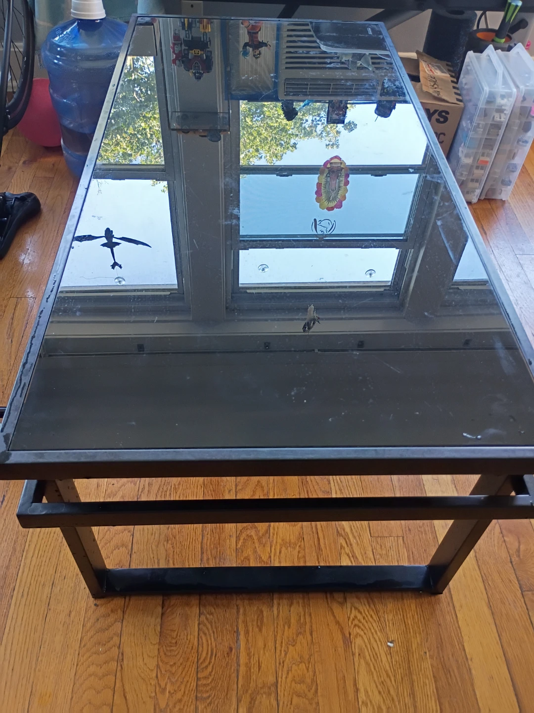 Modern Glass Top Coffee Table