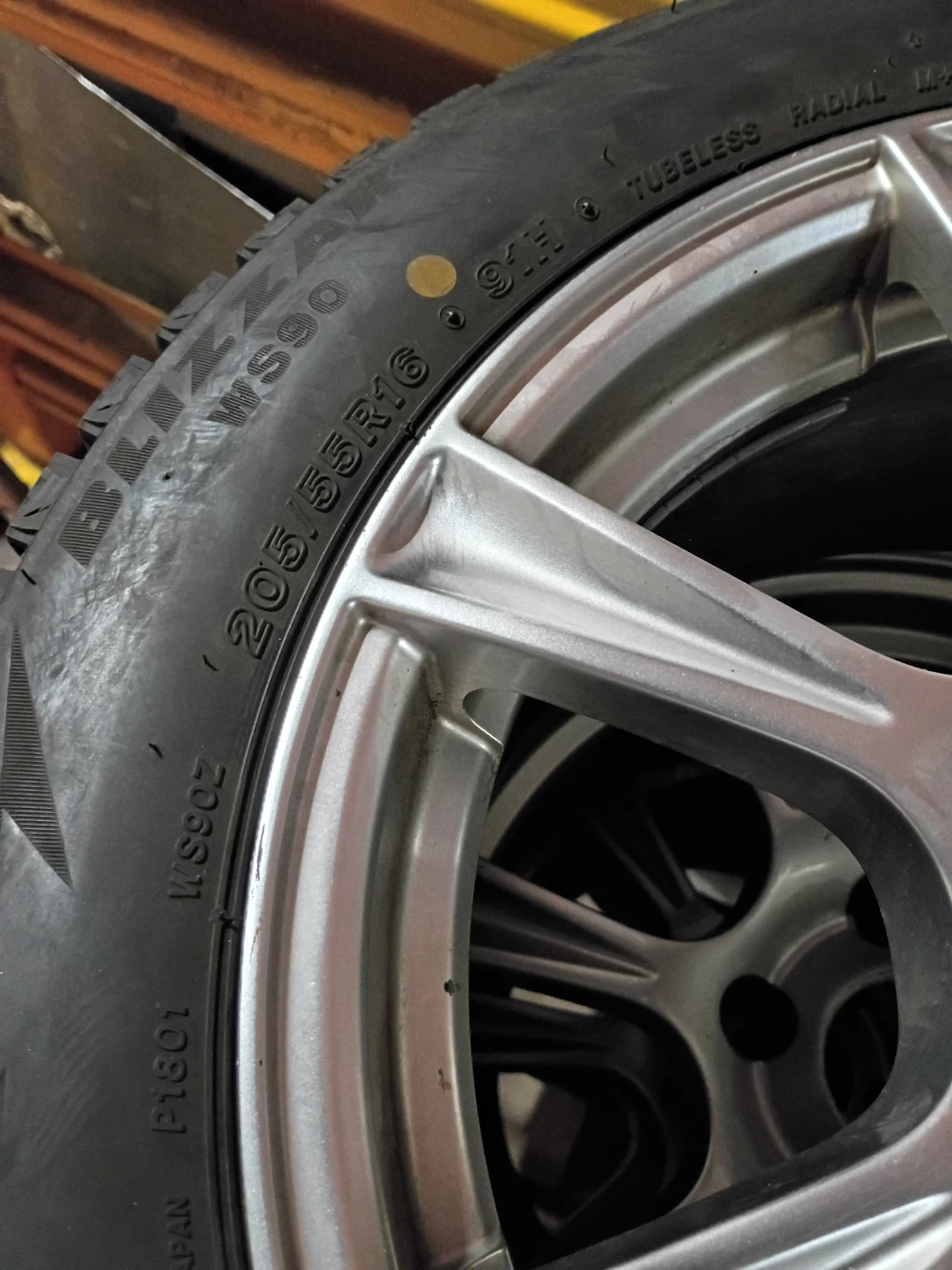 Set of 4 Bridgestone Blizzak WS90 Tires 205/55R16 - photo 2