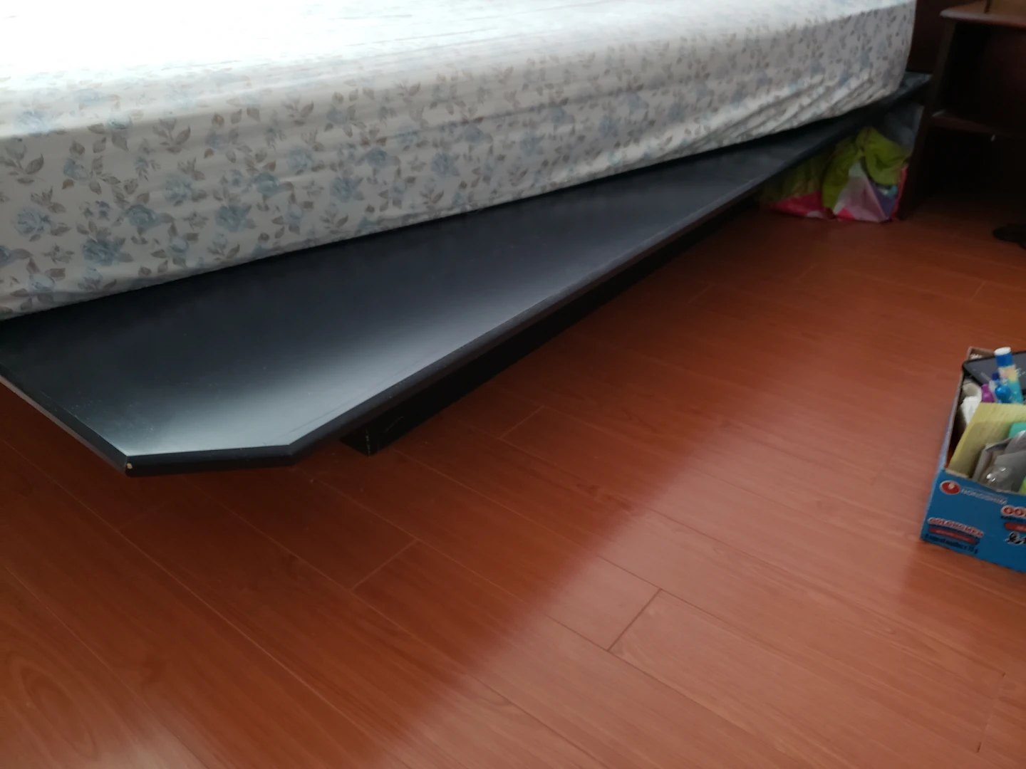 Dark Brown Curved Headboard Bed Frame - photo 5