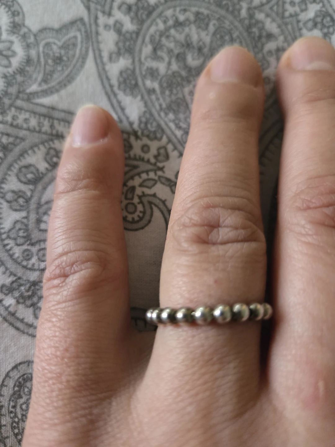 Silver 925 fidget anxiety ring size 7