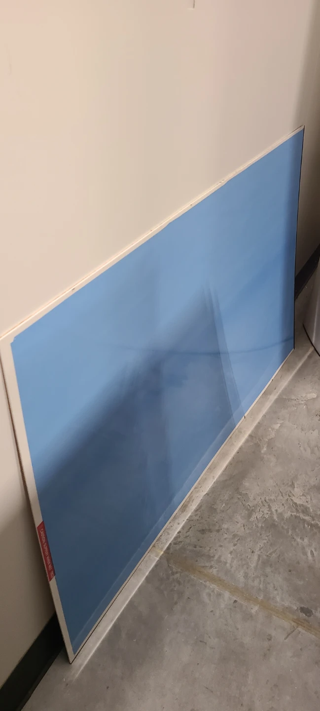 Plastic sheet 3.6mm thickness with underlayment pad. Size 60×36