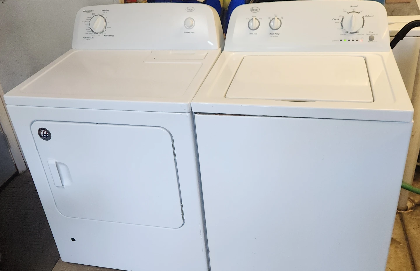 Roper Washer and gas Dryer Set