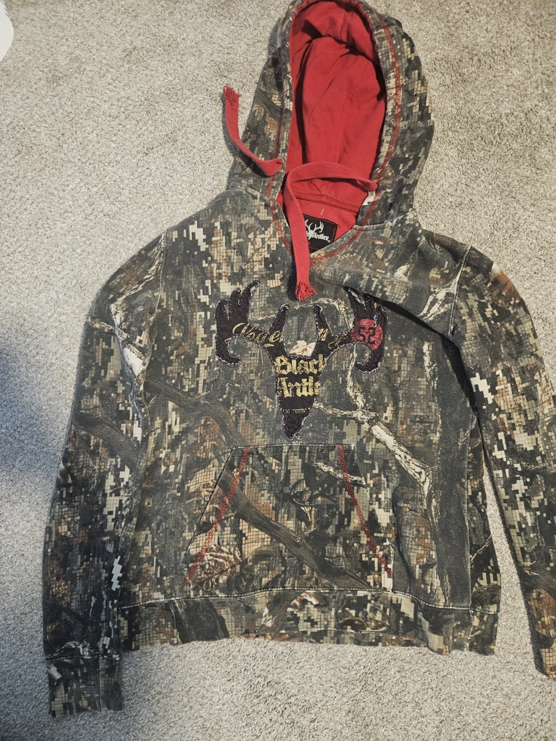Black Antler Camo Hoodie