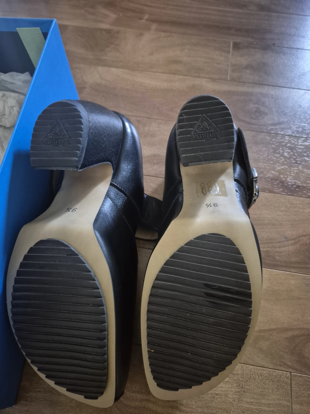 NlB John Fluevog Black Prepares size 9.5 - photo 5