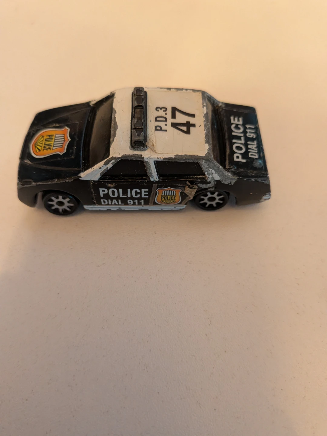 Vintage Diecast Police Toy Car